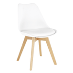 Casa si Gradina - Mobilier - Scaune si fotolii - Scaune - Scaun, alb/fag, BALI 3 NEW - Infinity.ro