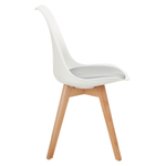 Casa si Gradina - Mobilier - Scaune si fotolii - Scaune - Scaun, alb/gri/fag, BALI 3 NEW - Infinity.ro