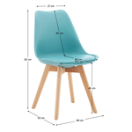 Casa si Gradina - Mobilier - Scaune si fotolii - Scaune - Scaun, mentol/fag, BALI 3 NEW - Infinity.ro