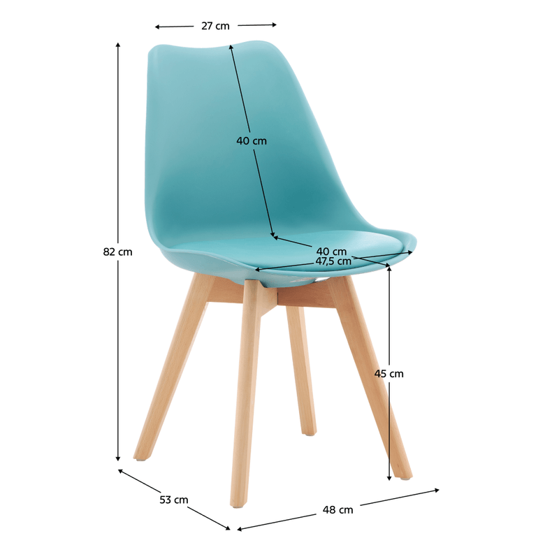 Casa si Gradina - Mobilier - Scaune si fotolii - Scaune - Scaun, mentol/fag, BALI 3 NEW - Infinity.ro