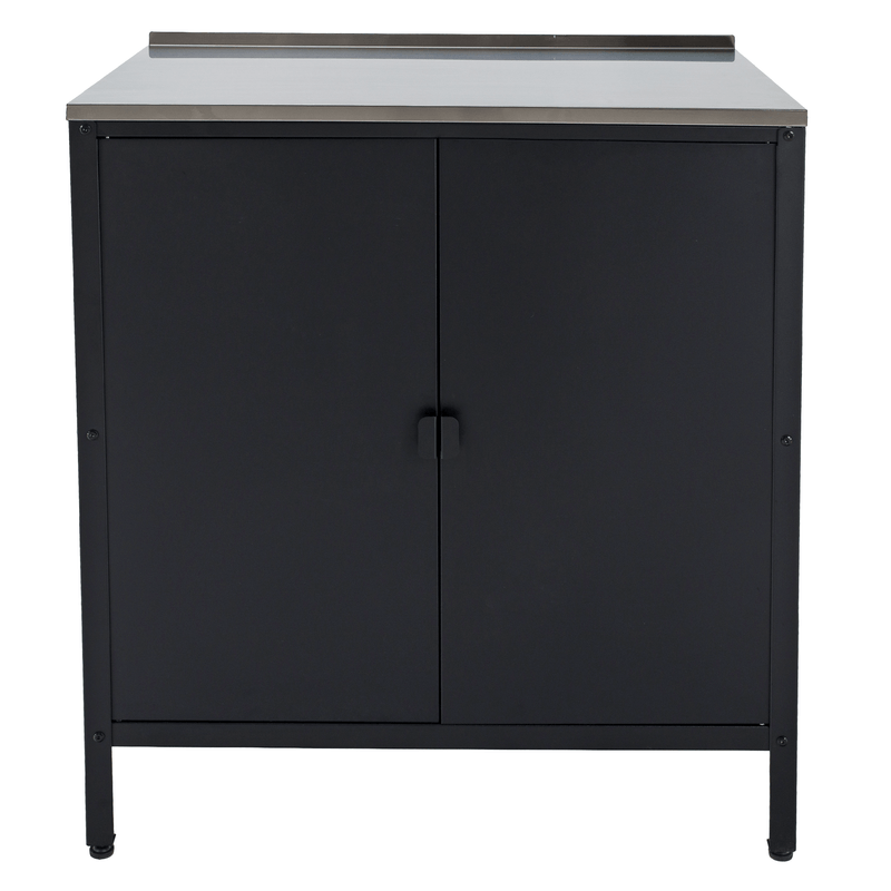 Casa si Gradina - Gradina si terasa - Mobilier exterior - Dulapuri si lazi depozitare exterior - Dulapior de bucatarie de gradina, otel, negru, INES TYP 3 - Infinity.ro