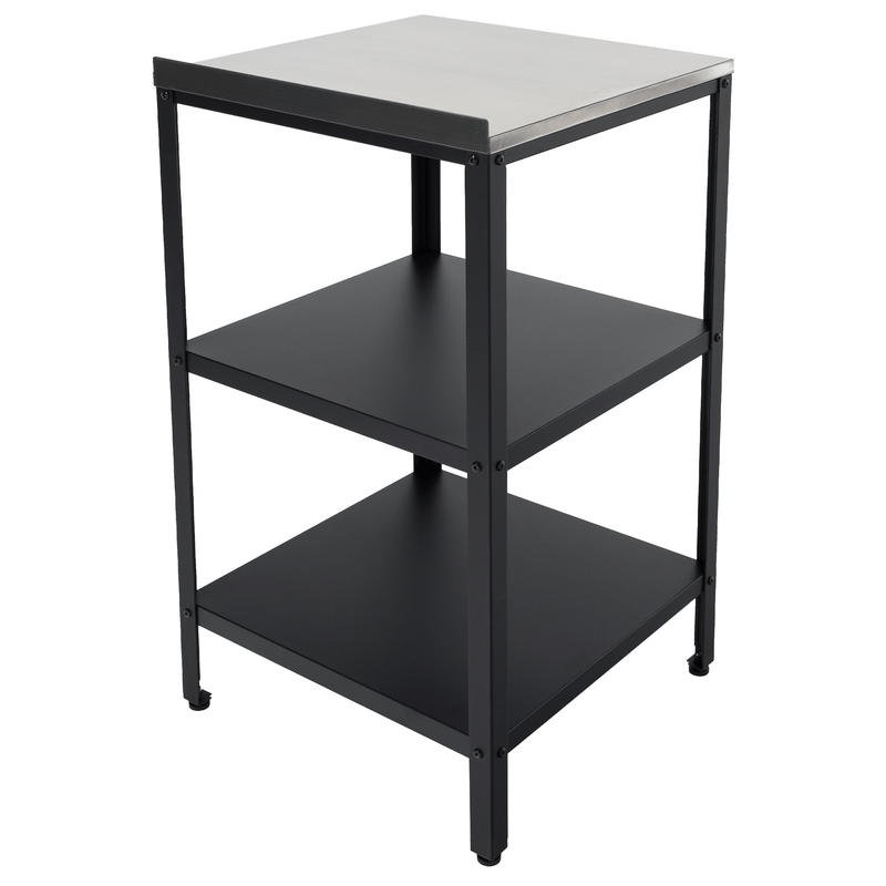 Casa si Gradina - Gradina si terasa - Mobilier exterior - Mese gradina - Insula de bucatarie de gradina, otel, neagra, INES TYP 1 - Infinity.ro
