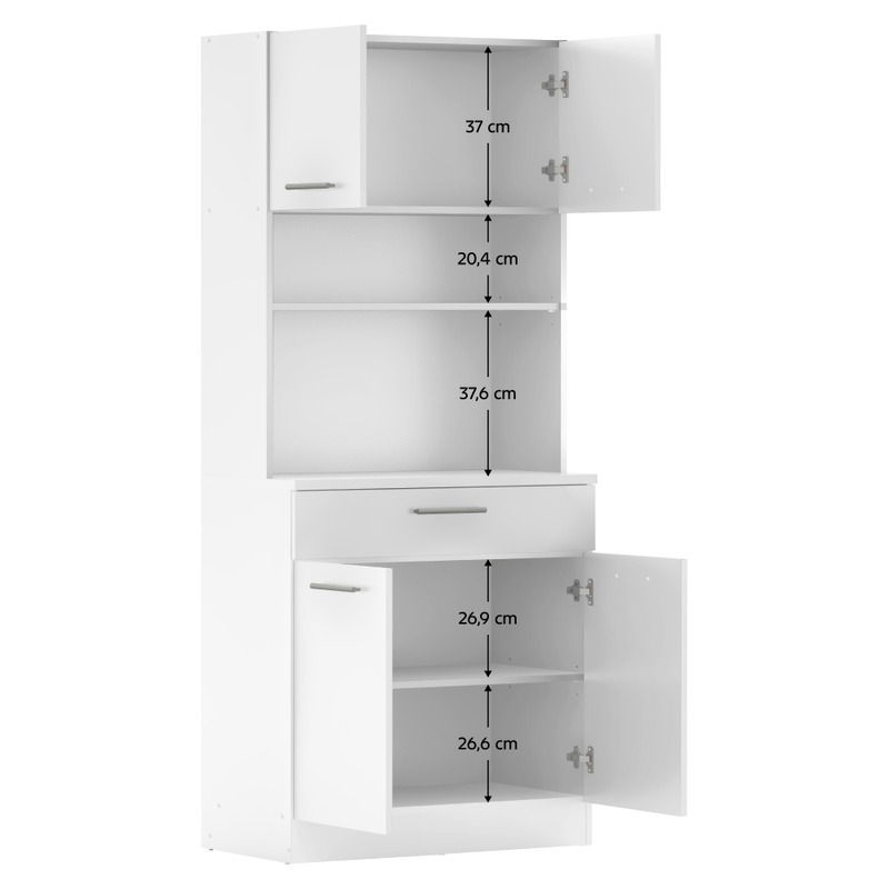 Casa si Gradina - Mobilier - Comode si corpuri - Corpuri bucatarie - Dulap de bucatarie cu patru usi, alb, DOMIS NEW - Infinity.ro
