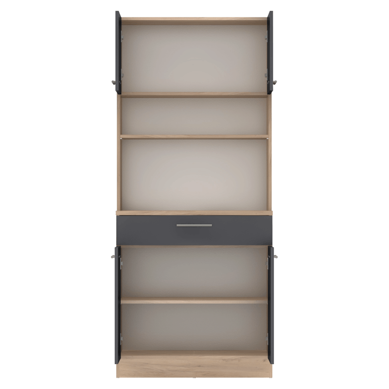 Casa si Gradina - Mobilier - Comode si corpuri - Corpuri bucatarie - Dulap de bucatarie cu patru usi, stejar artisan/grafit, DOMIS NEW - Infinity.ro