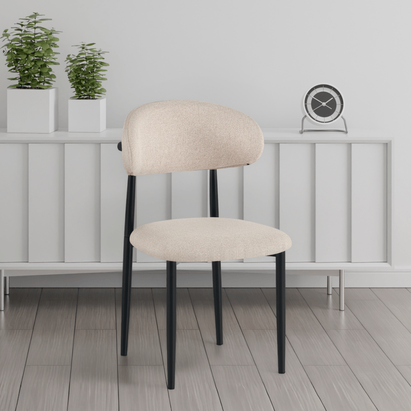 Casa si Gradina - Mobilier - Scaune si fotolii - Scaune - Scaun de sufragerie, tesatura bej/negru, ZAJDA TYP 1 - Infinity.ro