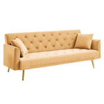Casa si Gradina - Mobilier - Canapele si coltare - Canapele - Canapea extensibila, mustar/gold crom-auriu, ALISIA - Infinity.ro