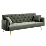 Casa si Gradina - Mobilier - Canapele si coltare - Canapele - Canapea extensibila, verde inchis/gold crom-auriu, ALISIA - Infinity.ro