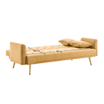 Casa si Gradina - Mobilier - Canapele si coltare - Canapele - Canapea extensibila, mustar/gold crom-auriu, ALISIA - Infinity.ro