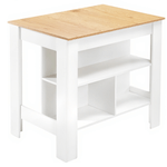 Casa si Gradina - Mobilier - Comode si corpuri - Corpuri bucatarie - Insula de bucatarie, 103x70 cm, stejar/alb, LUNAN - Infinity.ro