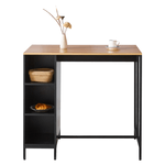 Casa si Gradina - Mobilier - Comode si corpuri - Corpuri bucatarie - Insula de bucatarie, 100x60 cm, stejar/negru, FIGO - Infinity.ro