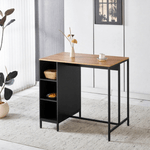 Casa si Gradina - Mobilier - Comode si corpuri - Corpuri bucatarie - Insula de bucatarie, 100x60 cm, stejar/negru, FIGO - Infinity.ro