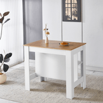 Casa si Gradina - Mobilier - Comode si corpuri - Corpuri bucatarie - Insula de bucatarie, 103x70 cm, stejar/alb, LUNAN - Infinity.ro