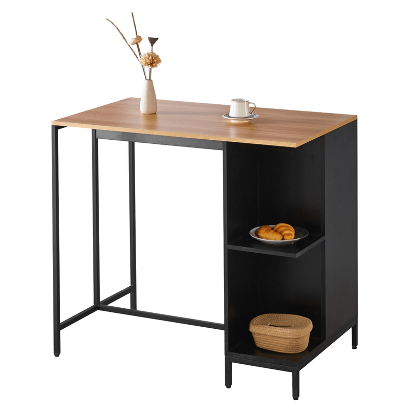Casa si Gradina - Mobilier - Comode si corpuri - Corpuri bucatarie - Insula de bucatarie, 100x60 cm, stejar/negru, FIGO - Infinity.ro