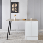 Casa si Gradina - Mobilier - Comode si corpuri - Corpuri bucatarie - Insula de bucatarie, 150x90 cm, stejar/alb/negru, XILO - Infinity.ro