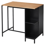Casa si Gradina - Mobilier - Comode si corpuri - Corpuri bucatarie - Insula de bucatarie, 100x60 cm, stejar/negru, FIGO - Infinity.ro