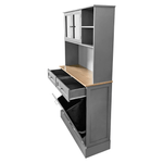 Casa si Gradina - Mobilier - Comode si corpuri - Corpuri bucatarie - Bufet cu usi rabatabile, gri/stejar, DUOM - Infinity.ro