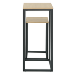Casa si Gradina - Mobilier - Comode si corpuri - Console - Masute auxiliare, set de 2 buc., stejar/negru, TOLSOS - Infinity.ro