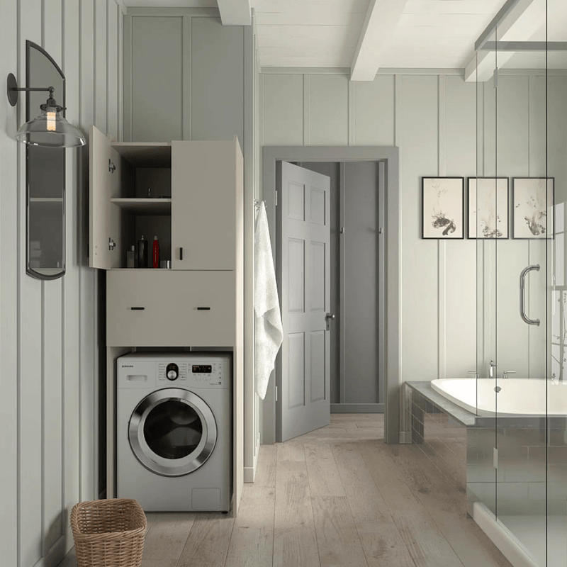Casa si Gradina - Mobilier - Mobilier baie - Corpuri baie - Dulap adanc deasupra masinii de spalat, casmir, NATALI TYP 9 - Infinity.ro