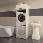 Casa si Gradina - Mobilier - Mobilier baie - Corpuri baie - Dulap deasupra masinii de spalat si uscator, casmir, JERGI - Infinity.ro