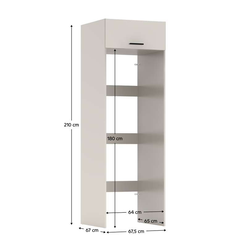 Casa si Gradina - Mobilier - Mobilier baie - Corpuri baie - Dulap deasupra masinii de spalat si uscator, casmir, JERGI - Infinity.ro