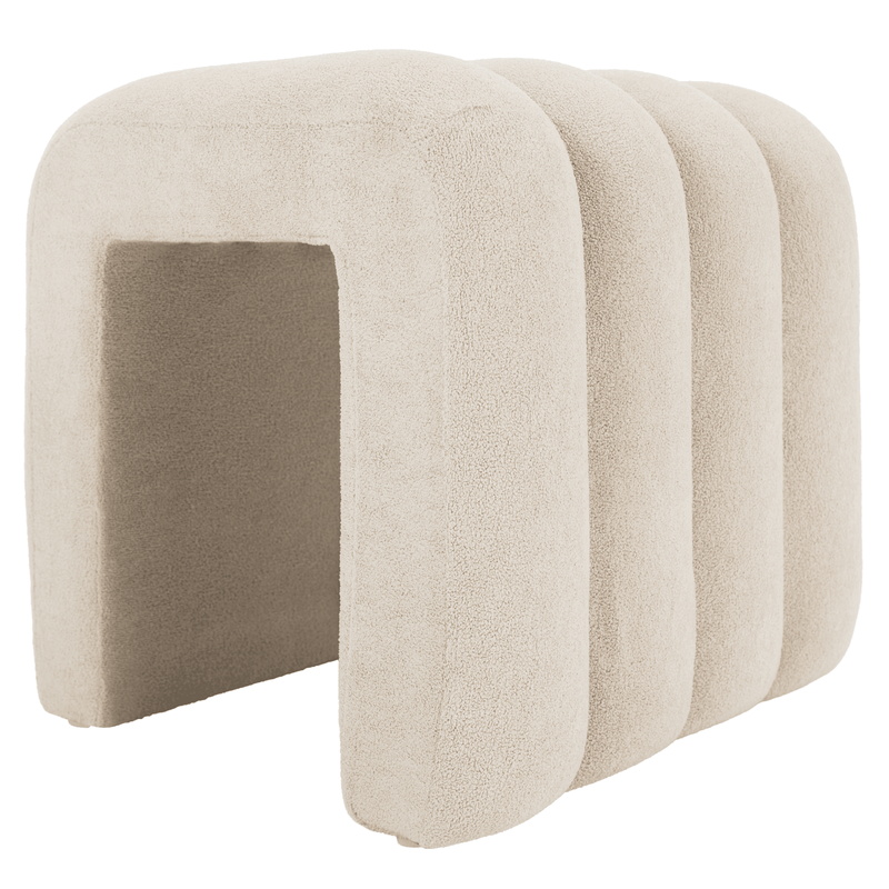 Casa si Gradina - Mobilier - Scaune si fotolii - Tabureti - Taburet de design, tesatura bej, SUNDO - Infinity.ro