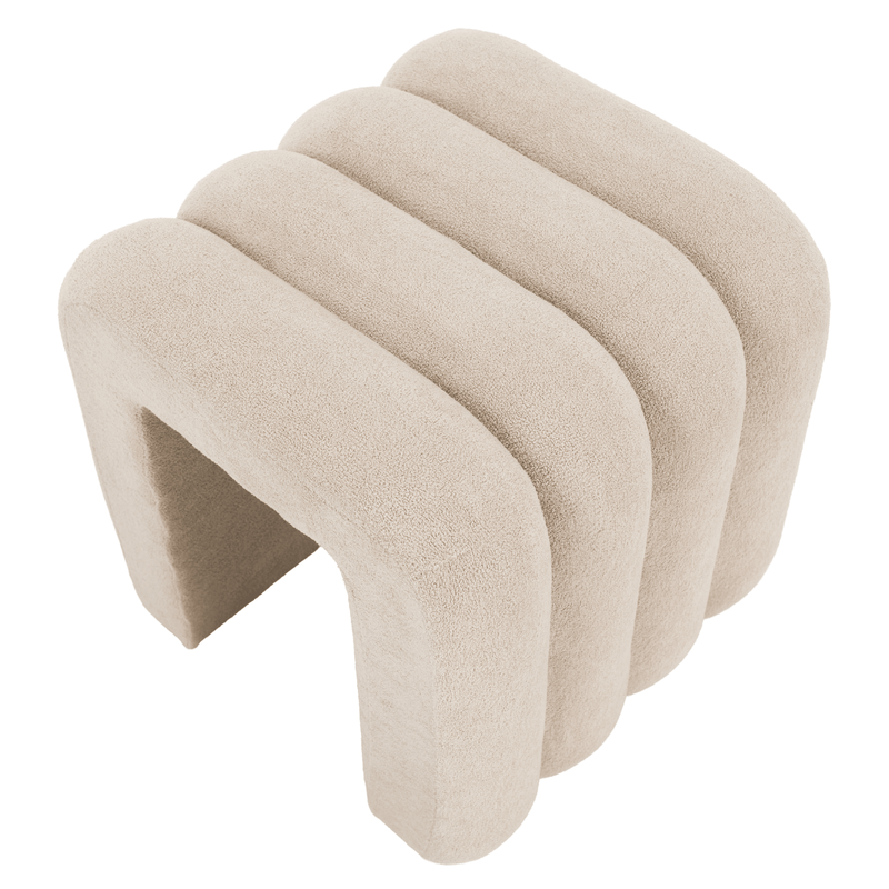 Casa si Gradina - Mobilier - Scaune si fotolii - Tabureti - Taburet de design, tesatura bej, SUNDO - Infinity.ro