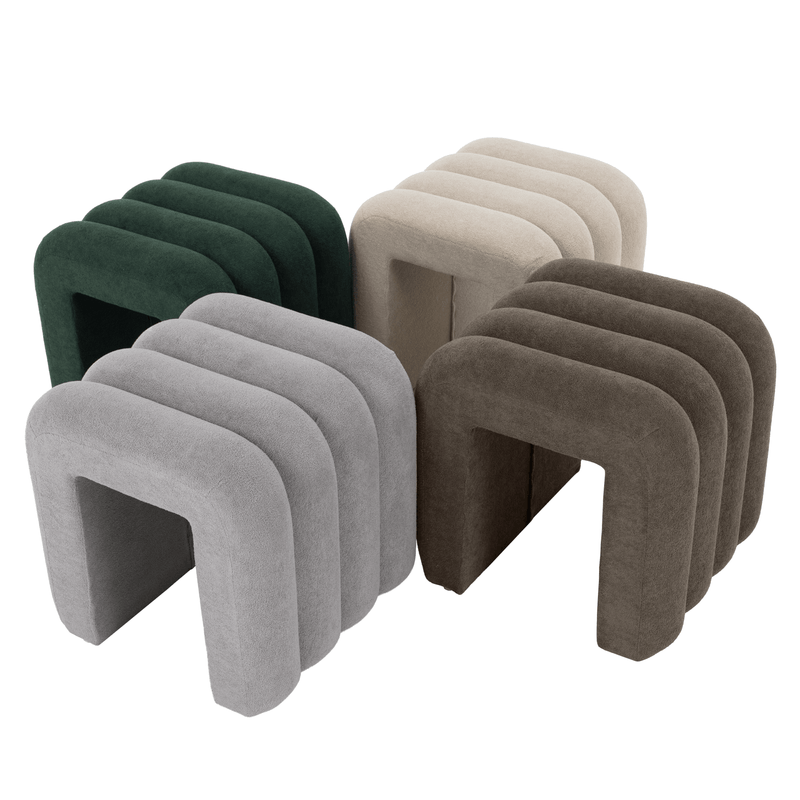 Casa si Gradina - Mobilier - Scaune si fotolii - Tabureti - Taburet de design, tesatura verde inchis, SUNDO - Infinity.ro