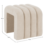 Casa si Gradina - Mobilier - Scaune si fotolii - Tabureti - Taburet de design, tesatura bej, SUNDO - Infinity.ro