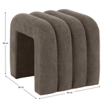 Casa si Gradina - Mobilier - Scaune si fotolii - Tabureti - Taburet de design, tesatura maro, SUNDO - Infinity.ro