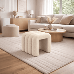 Casa si Gradina - Mobilier - Scaune si fotolii - Tabureti - Taburet de design, tesatura bej, SUNDO - Infinity.ro