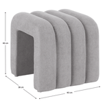 Casa si Gradina - Mobilier - Scaune si fotolii - Tabureti - Taburet de design, tesatura gri, SUNDO - Infinity.ro