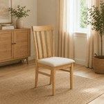 Casa si Gradina - Mobilier - Scaune si fotolii - Scaune - Scaun de sufragerie, stejar deschis/bej, CERNIA - Infinity.ro