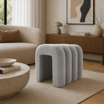 Casa si Gradina - Mobilier - Scaune si fotolii - Tabureti - Taburet de design, tesatura gri, SUNDO - Infinity.ro