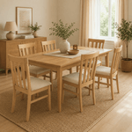 Casa si Gradina - Mobilier - Scaune si fotolii - Scaune - Scaun de sufragerie, stejar deschis/bej, CERNIA - Infinity.ro