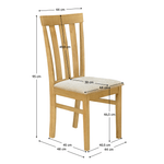 Casa si Gradina - Mobilier - Scaune si fotolii - Scaune - Scaun de sufragerie, stejar deschis/bej, CERNIA - Infinity.ro