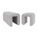 Casa si Gradina - Mobilier - Scaune si fotolii - Tabureti - Taburet de design, tesatura gri, SUNDO - Infinity.ro