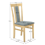 Casa si Gradina - Mobilier - Scaune si fotolii - Scaune - Scaun de sufragerie, stejar sonoma/gri, IVORA - Infinity.ro