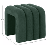 Casa si Gradina - Mobilier - Scaune si fotolii - Tabureti - Taburet de design, tesatura verde inchis, SUNDO - Infinity.ro
