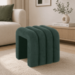 Casa si Gradina - Mobilier - Scaune si fotolii - Tabureti - Taburet de design, tesatura verde inchis, SUNDO - Infinity.ro