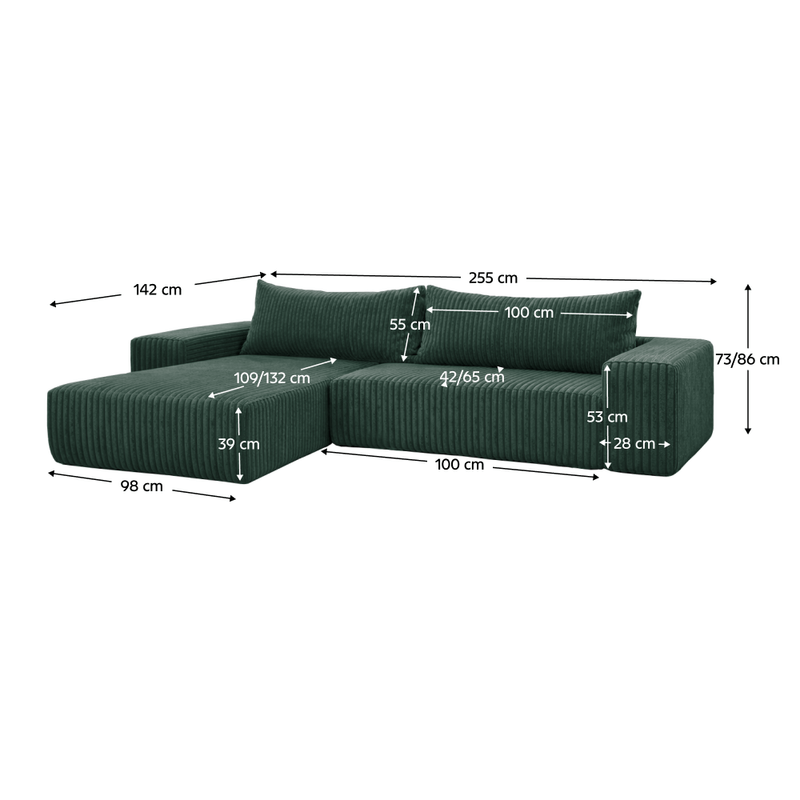 Casa si Gradina - Mobilier - Canapele si coltare - Coltare - Set de canapea universal, verde, PREMA ROH UNI - Infinity.ro