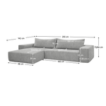 Casa si Gradina - Mobilier - Canapele si coltare - Coltare - Set canapea universala, gri deschis, PREMA ROH UNI - Infinity.ro