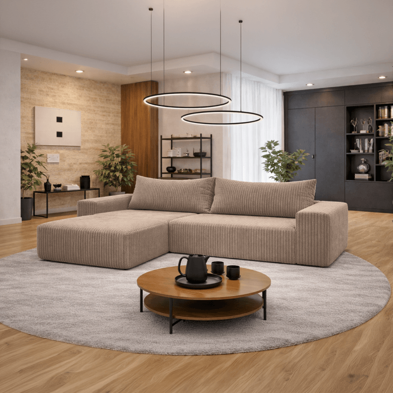 Casa si Gradina - Mobilier - Canapele si coltare - Coltare - Set de canapele universal, gri-maro Taupe, PREMA ROH UNI - Infinity.ro