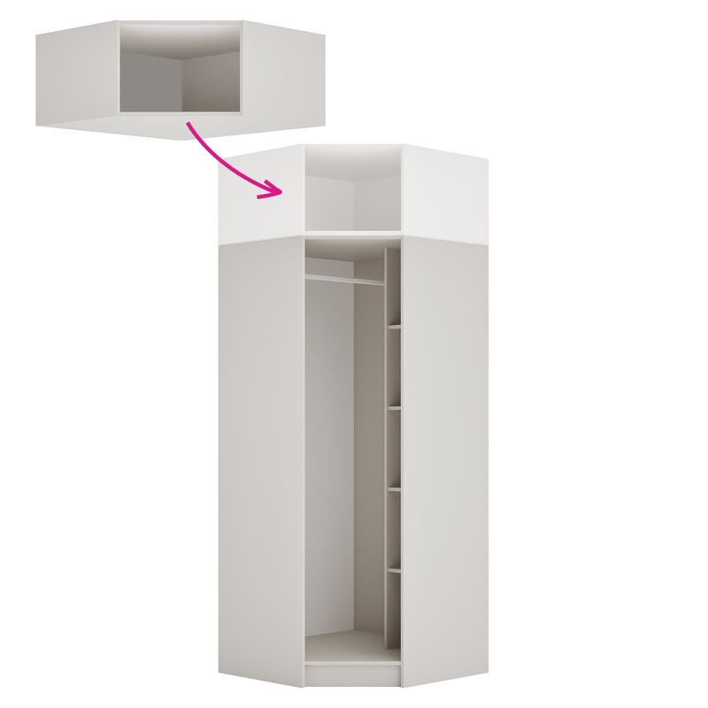 Casa si Gradina - Mobilier - Dulapuri si sifoniere - Dulapuri - Corp extensie de colt, casmir, KREO - Infinity.ro