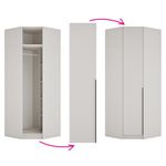 Casa si Gradina - Mobilier - Dulapuri si sifoniere - Dulapuri - Corp extensie de colt, casmir, KREO - Infinity.ro