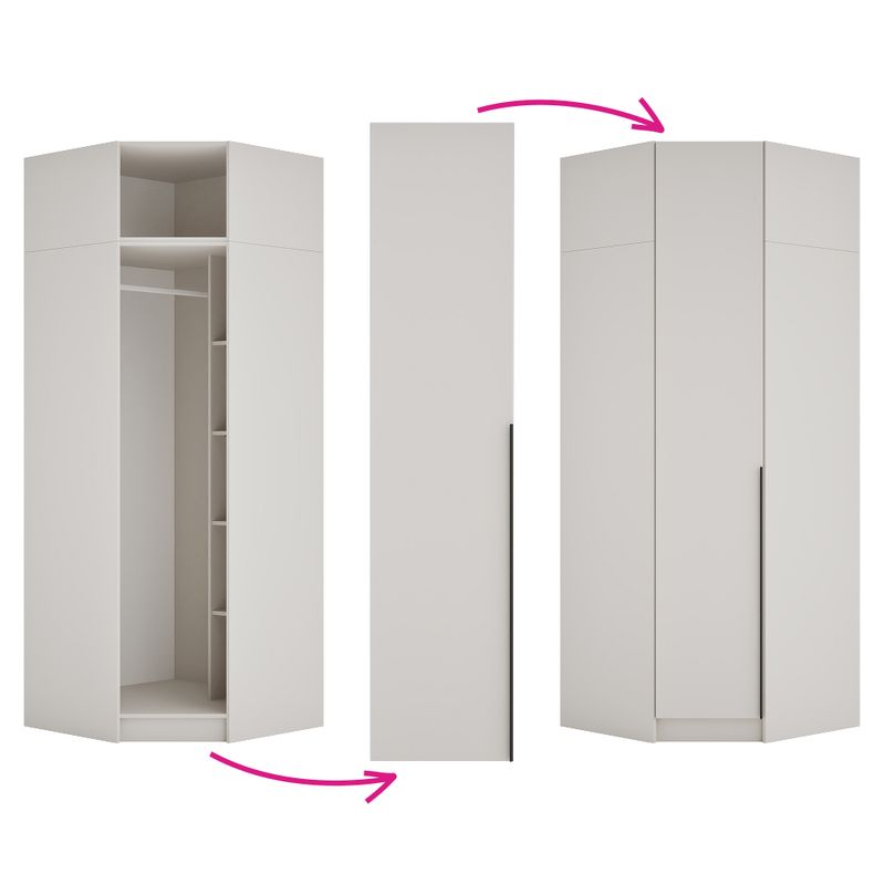 Casa si Gradina - Mobilier - Dulapuri si sifoniere - Dulapuri - Corp extensie de colt, casmir, KREO - Infinity.ro