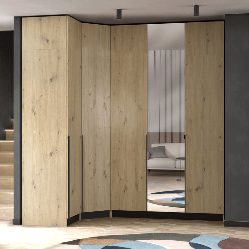 Casa si Gradina - Mobilier - Feronerie si accesorii mobila - Usa inalta cu oglinda 50, stejar artisan, KREO - Infinity.ro