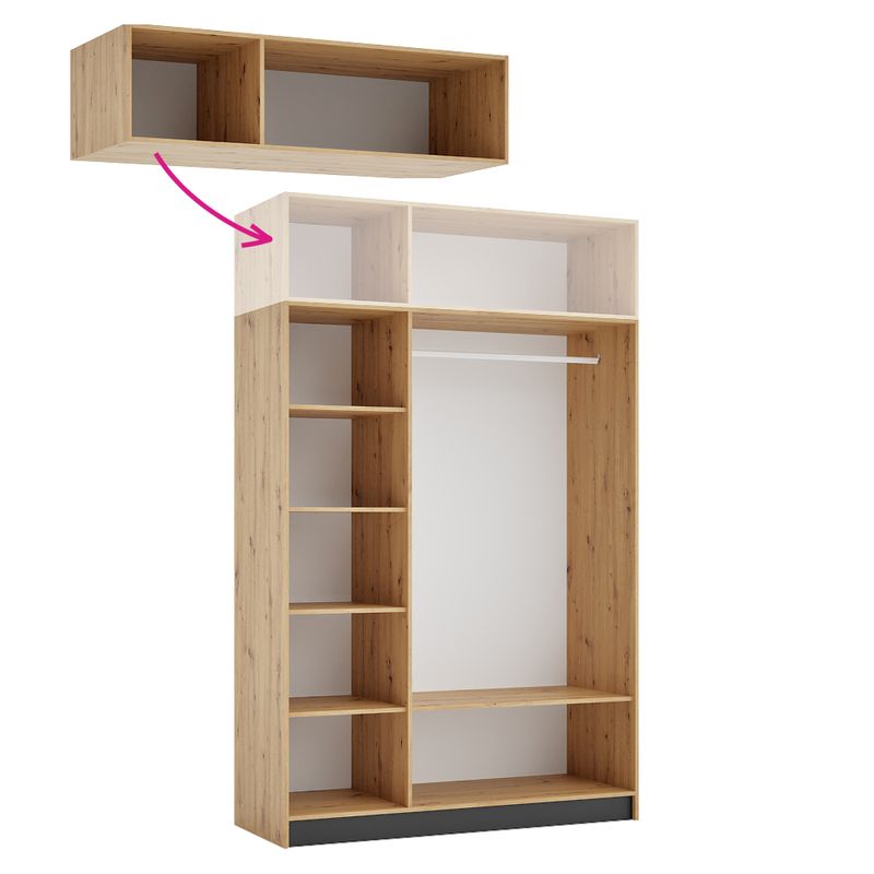 Casa si Gradina - Mobilier - Dulapuri si sifoniere - Dulapuri - Corp extensie 150, stejar artisan, KREO - Infinity.ro