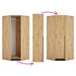 Casa si Gradina - Mobilier - Feronerie si accesorii mobila - Usa de colt joasa, stejar artisan, KREO - Infinity.ro
