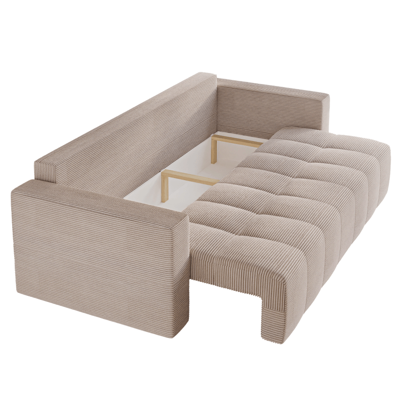 Casa si Gradina - Mobilier - Canapele si coltare - Canapele - Canapea extensibila, bej Taupe, LEONY - Infinity.ro