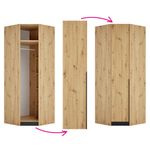 Casa si Gradina - Mobilier - Feronerie si accesorii mobila - Usa inalta de colt, stejar artisan, KREO - Infinity.ro